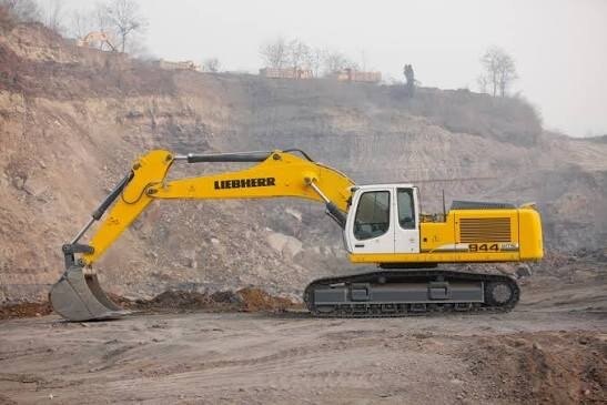 Excavator working in a Tanzanian quarry